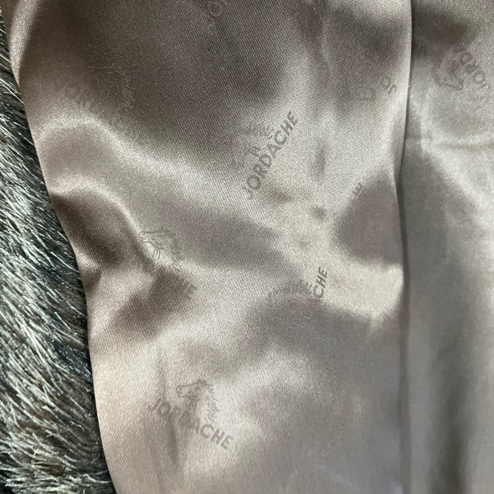 Vintage Jordache Faux Fur Lined Heavy Coat Jacket Glam Retro M/L - Picture 9 of 11